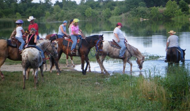 Riders on the ranch